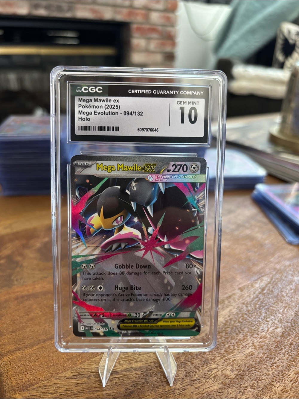 CGC 10 Mega Mawile ex Holo Pokemon Mega Evolutions Base Set 094/132